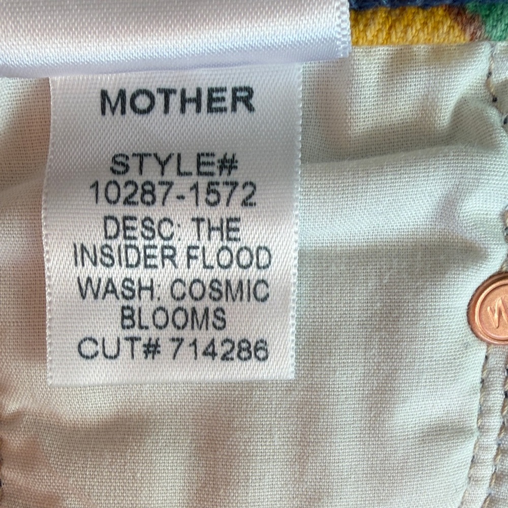 Mother Cosmic Bloom Insider Flood Women's Jeans - Picture 9 of 10